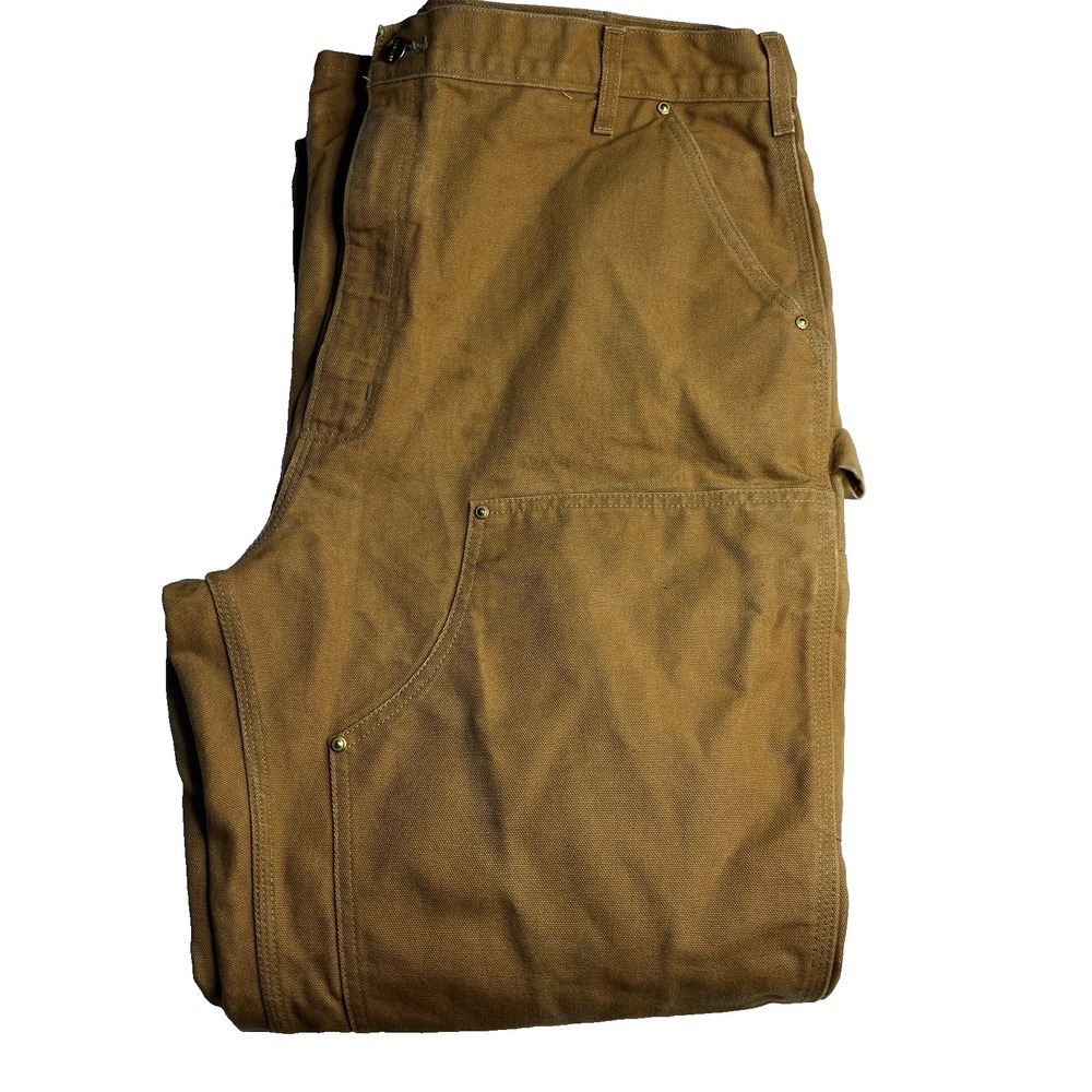 Vintage Carhartt Double Knee Carpenter Pants Size Brown 40x31.5 USA Made Work - Picture 2 of 16